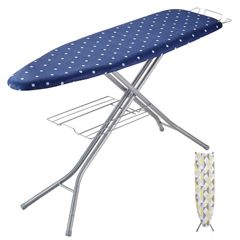 "BENTISM Large Foldable Ironing Board 55""x15"" with Storage Tray, 10 ...
