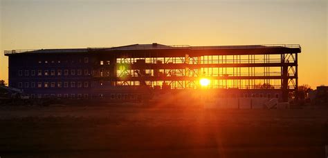 Photo Essay: Sun sets on another day of barracks construction | Article ...