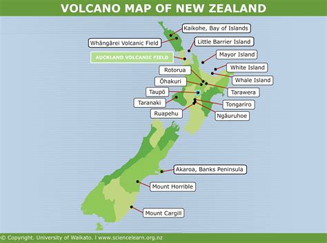 Active Volcanoes Map