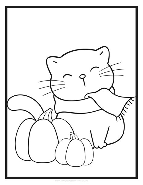 Cute Fall Coloring Pages