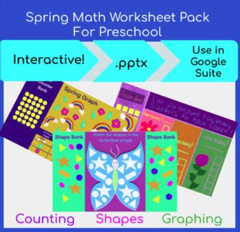 Image result for Spring Preschool Math Packet