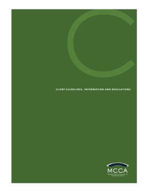 Fillable Online Cl i en t g u i d el i n es, in form a ti on an d regu ...