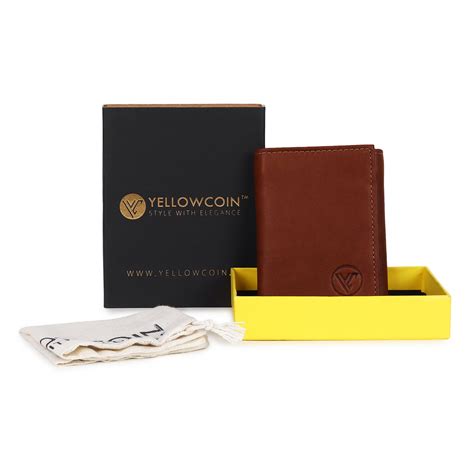 Tri Fold Leather Wallet for Men Crunch Brown - Genuine Leather Belts ...