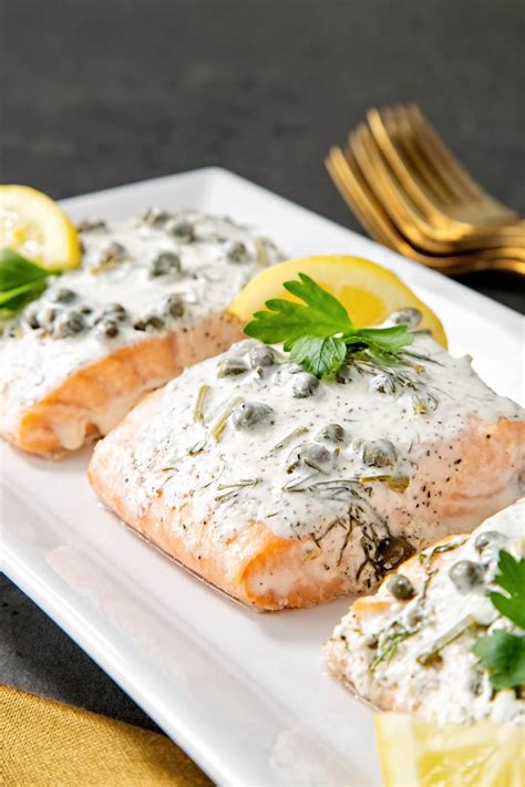 Salmon with Lemon, Capers, and Dill Recipe
