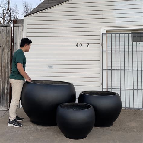 Large Outdoor Fiberglass Planters Outdoor Plant Pots