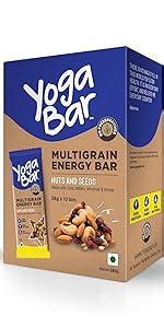 Yogabar Multigrain Energy Bars, 30 Bars | Healthy Diet with Fruits ...