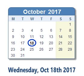 18 October 2017 Date in History: News, Social Media & Day Info
