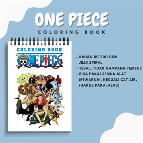 Jual ONE PIECE Coloring Book Cozy Relaxing Activity Buku Mewarnai ...