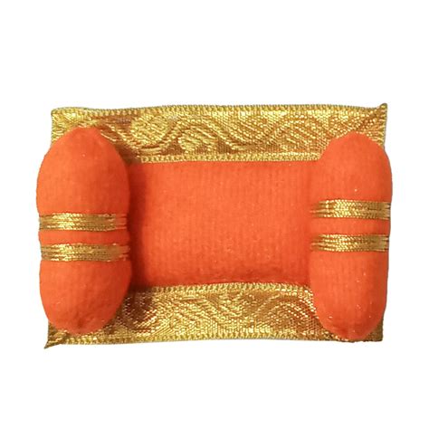 Buy Laddu Gopal Gaddi Takiya Set Pack of 3 Handmade 3.5x2.5 Inch | My ...