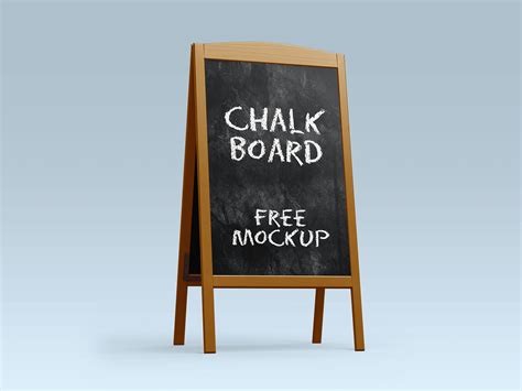 Free A-Stand Chalkboard Mockup PSD Set - Good Mockups