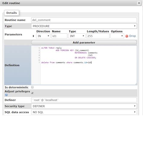 Image result for MySQL Procedure
