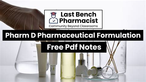 Pharm D 3rd Year Pharmaceutical Formulation Unit 6 PDF Notes
