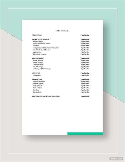 Business Plan Sample 的图像结果