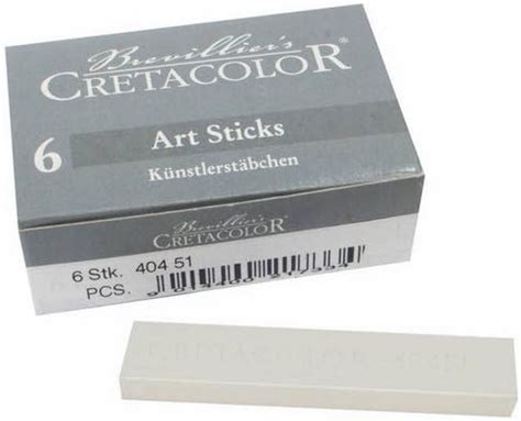 CRETACOLOR Art Sticks (White Chalk Dry) (CH404 51) : Amazon.in: Office ...