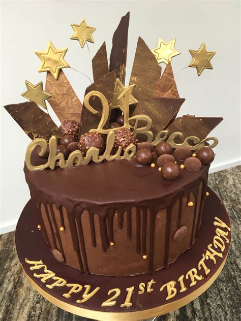 Chocolate Explosion 21st Birthday cake | 21st birthday cakes, Birthday ...