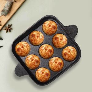 The Indus Valley Preseasoned Cast Iron 9 pit Paniyaram/Paddu Pan | 9 ...