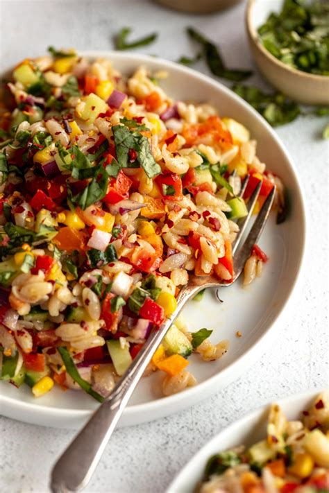 Gluten Free Orzo Pasta Salad - Eat With Clarity