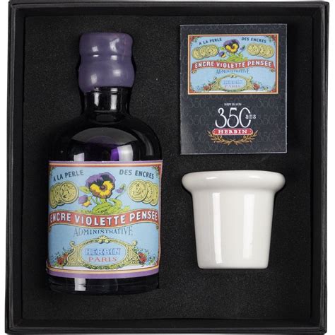 Herbin 350th Anniversary Ink Set (Violette Pensee - 100ML) 27977T ...