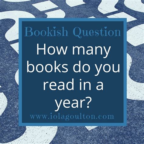 Bookish Question #46 | How Many Books Do You Read In a Year?