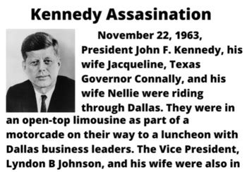 Kennedy Assassination Passage and Comprehension Boom™ Cards-digital