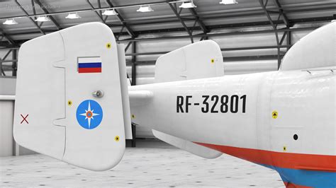 3D Kamov KA32 Russia EMERCOM Helicopter Rigged model | 3D Molier ...