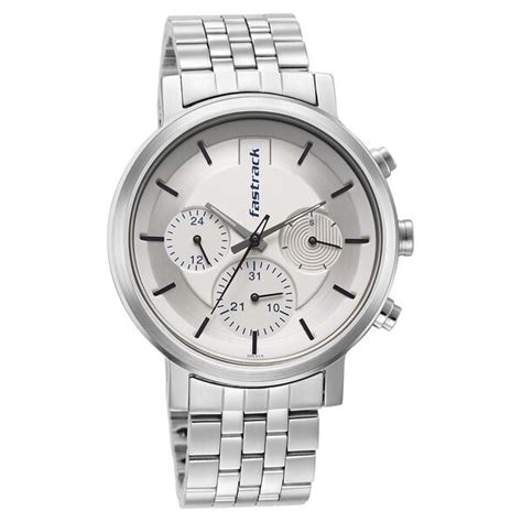 Buy Online Fastrack Tick Tock White Dial Watch for Guys - nt3287sm01 ...