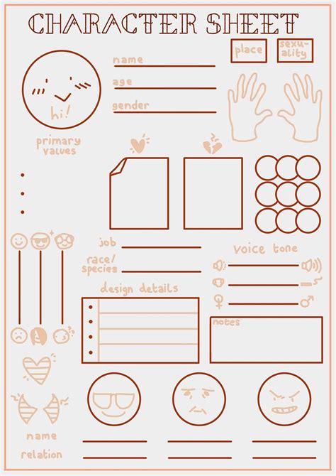Image result for Character Design Sheet Template