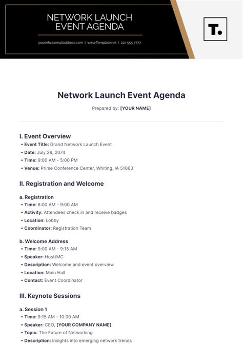 Image result for Example Template of a Launch Event Program