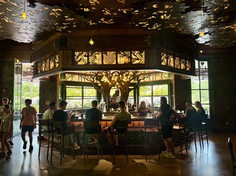 Stopping into ‘The Plastered Owl’ Bar at Epic Universe