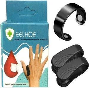 ACUWORLD Sugar & BP Control Ring & Li4 Acupressure Point Clip Combo ...