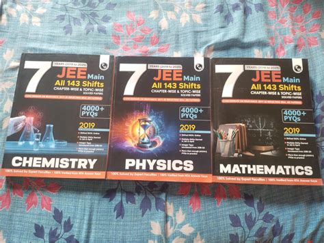 PW JEE Main 7 Years Physics Chemistry Mathematics Combo Set of 3 Books