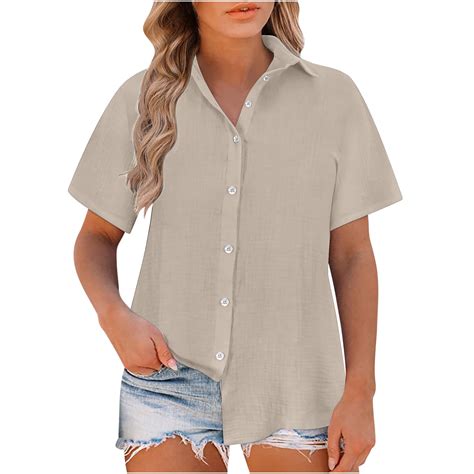 Bogo Soft Linen Shirts For Women Petite Blouses For Women Business ...