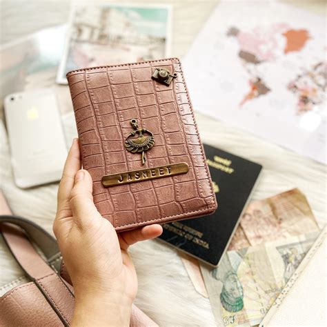 Personalised Onion Pink Croc Passport Cover | TPC Gifts