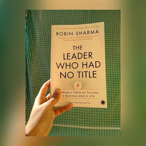 The Leader Who Had No Title : Robin Sharma: Amazon.in: Books