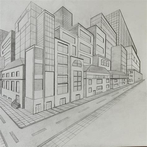 2 Point perspective city by Perspective76 on DeviantArt
