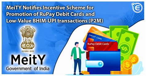 MeiTY Notifies Incentive Scheme for Promotion of RuPay Debit Cards and ...