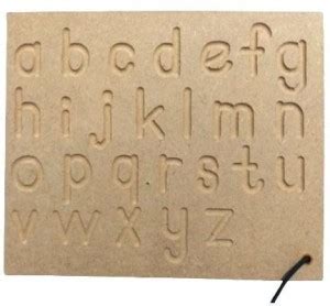 jaraglobal Wooden Small Alphabet Tracing Board Writing Practice with ...
