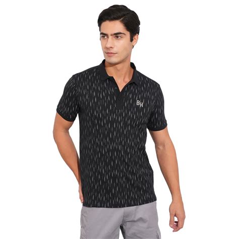 BEING HUMAN GARMENTS-MENS-TOP-POLO NECK BLACK