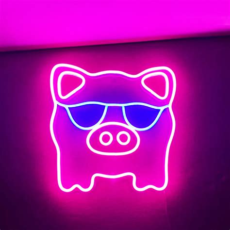 Cool Pig Neon Sign | Liuyang Lamps