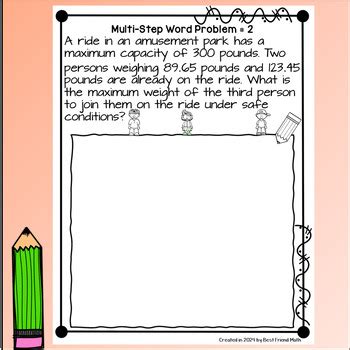 Multi-Step Decimal Word Problems 的图像结果