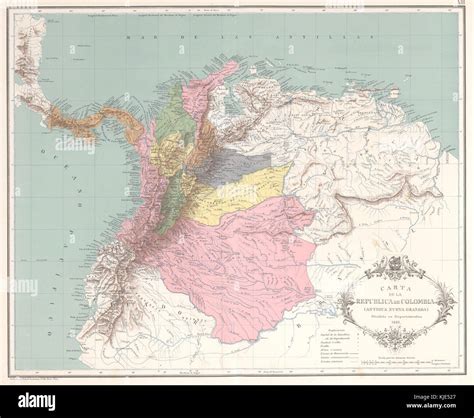 Map Of Colombia In 1900