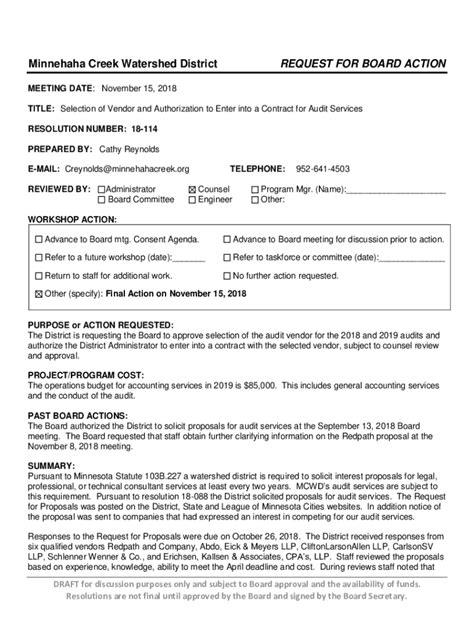 Fillable Online Procurement Template: Audit Services - HUD Exchange Fax ...