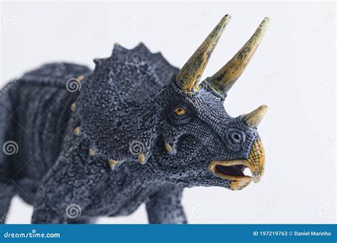 Dinosaur With Horns In A Forest Stock Photography | CartoonDealer.com ...