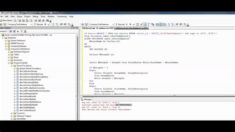 SQL Incorrect Syntax Error 的图像结果