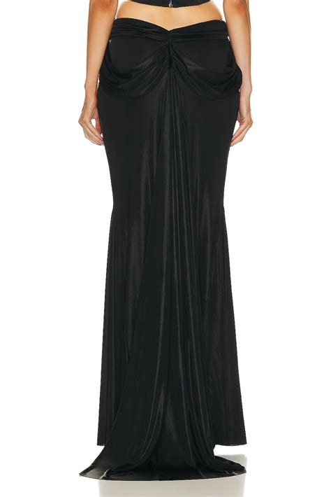 Di Petsa Moonlight Long Skirt in Black | FWRD