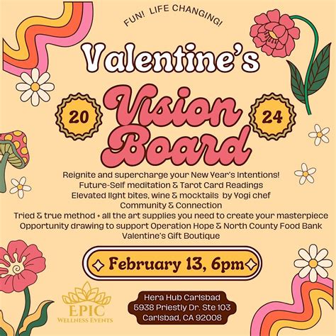 Valentines Vision Board playdate, Hera Hub Carlsbad, Priestly Drive ...