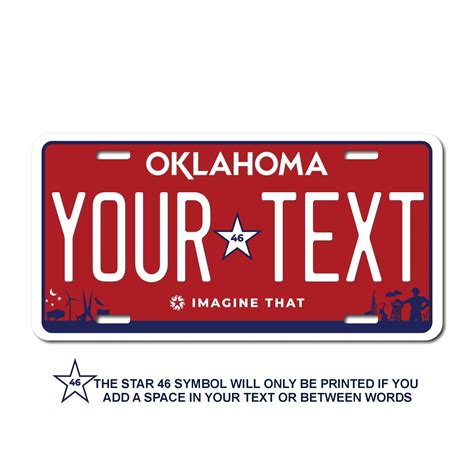 Personalized Oklahoma License Plates – Custom Plate Pros