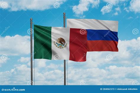 Russia and Mexico flag stock image. Image of patriotism - 284062373