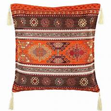coussin orange et marron coussin au d 233 cor ethnique orange et marron kapadokia coussin orange et marron coussin au d 233 cor ethnique orange et marron kapadokia