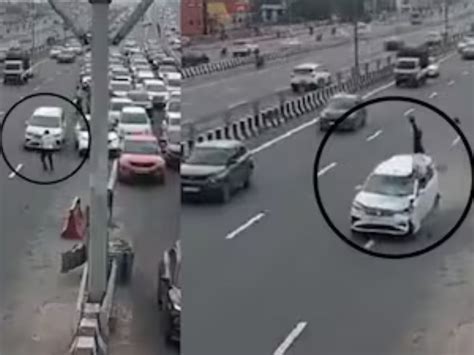Accident Video: ಹೆದ್ದಾರಿಯಲ್ಲಿ ವೇಗವಾಗಿ ಬಂದು ಪೊಲೀಸ್ ಗೆ ಡಿಕ್ಕಿ ಹೊಡೆದ ಕಾರು ...